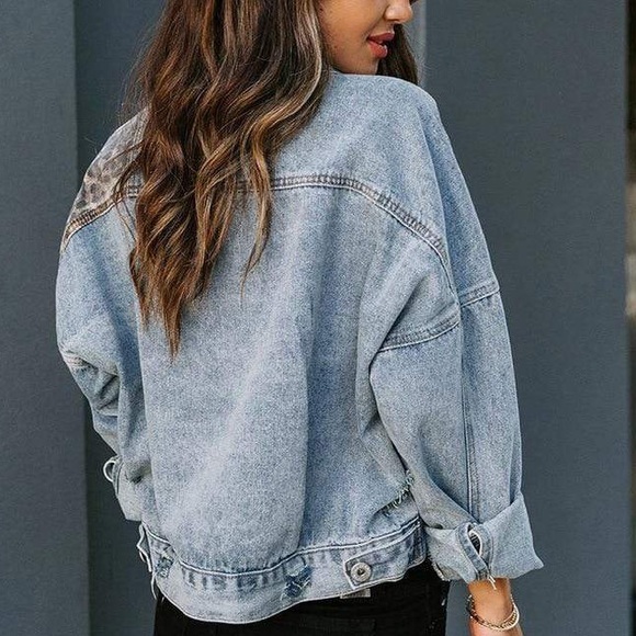 Vici Leopard Denim Jacket - Picture 2 of 5